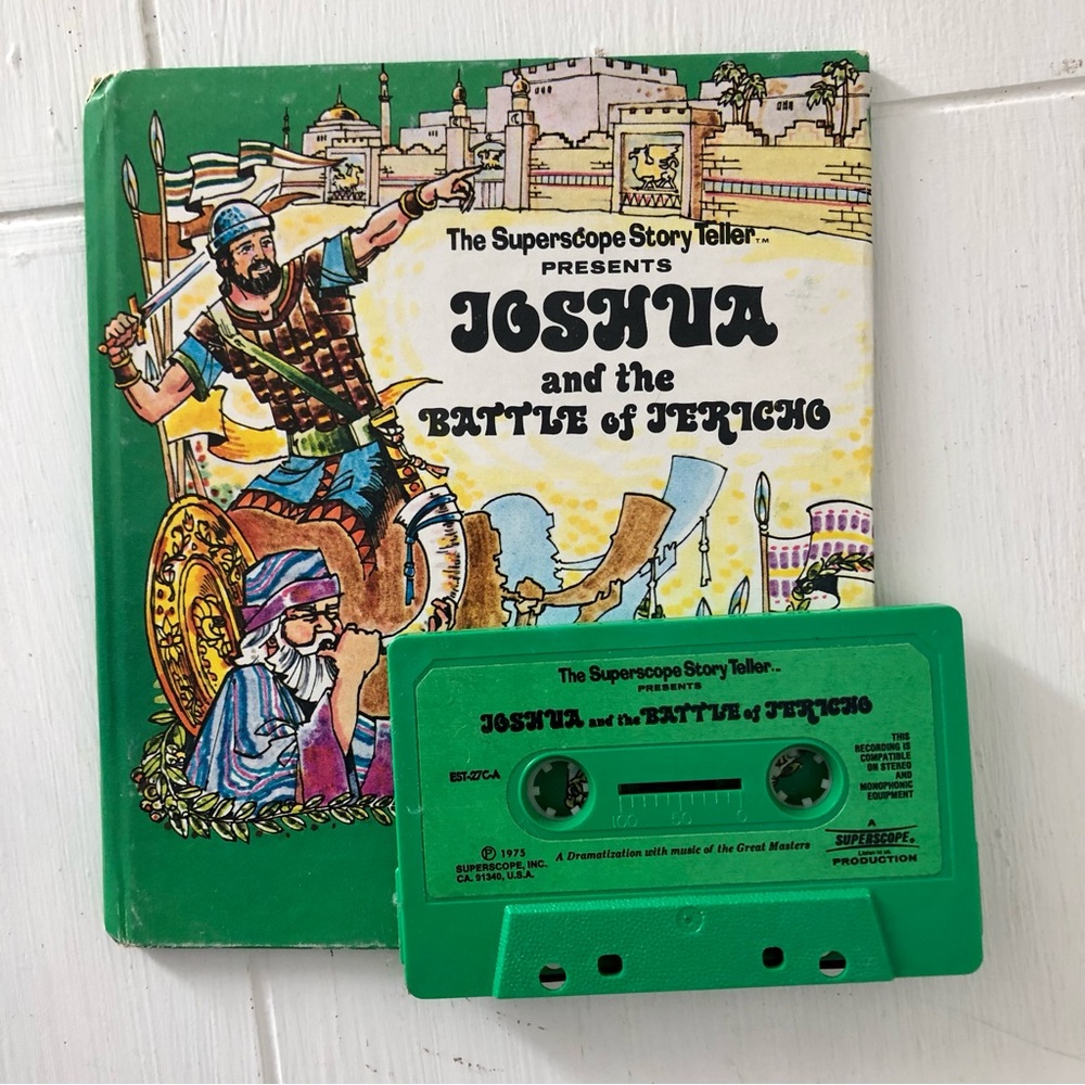 70s Storyteller Joshua and the Battle of Jericho book and audio cassette